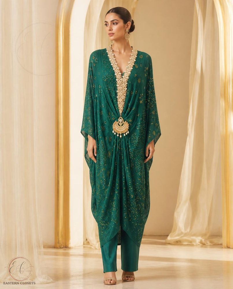 Zamarrud Drape – Luxury Pret | Kurta Suit