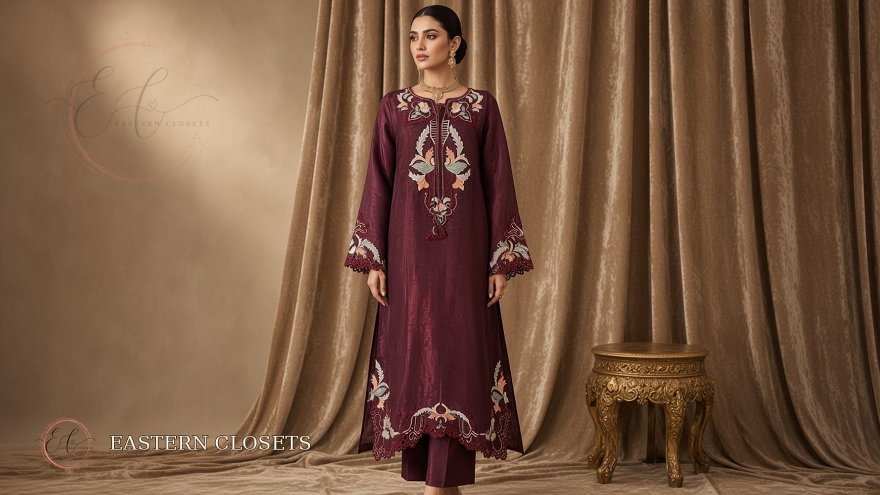 Aalu Bukhara Resham – Luxury Pret | Kurta Suit