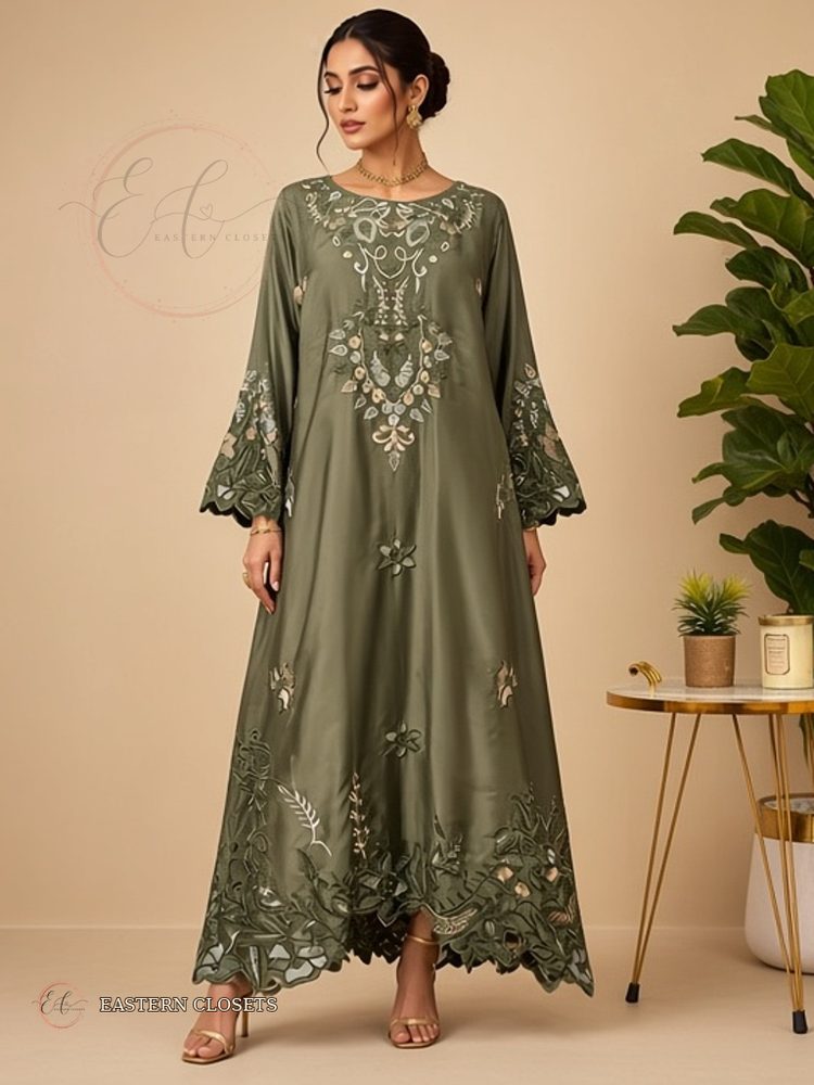 Zaitooni – Embroidered Silk | Kaftan