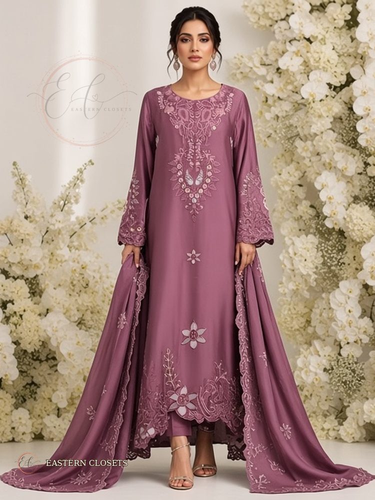 Banafsha – Embroidered Silk | Kaftan