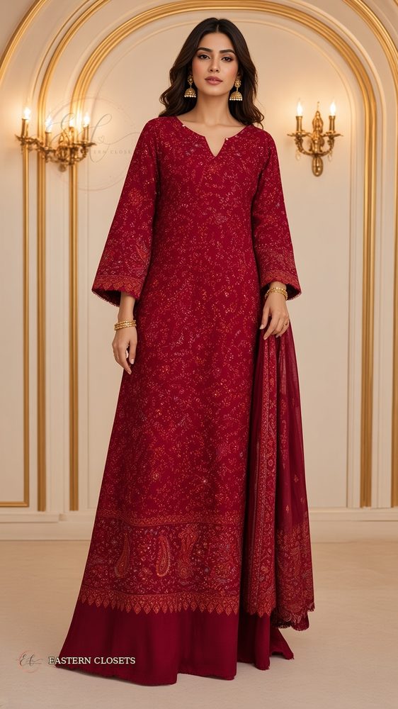 Shahi Laal – Jamawar | Kurta