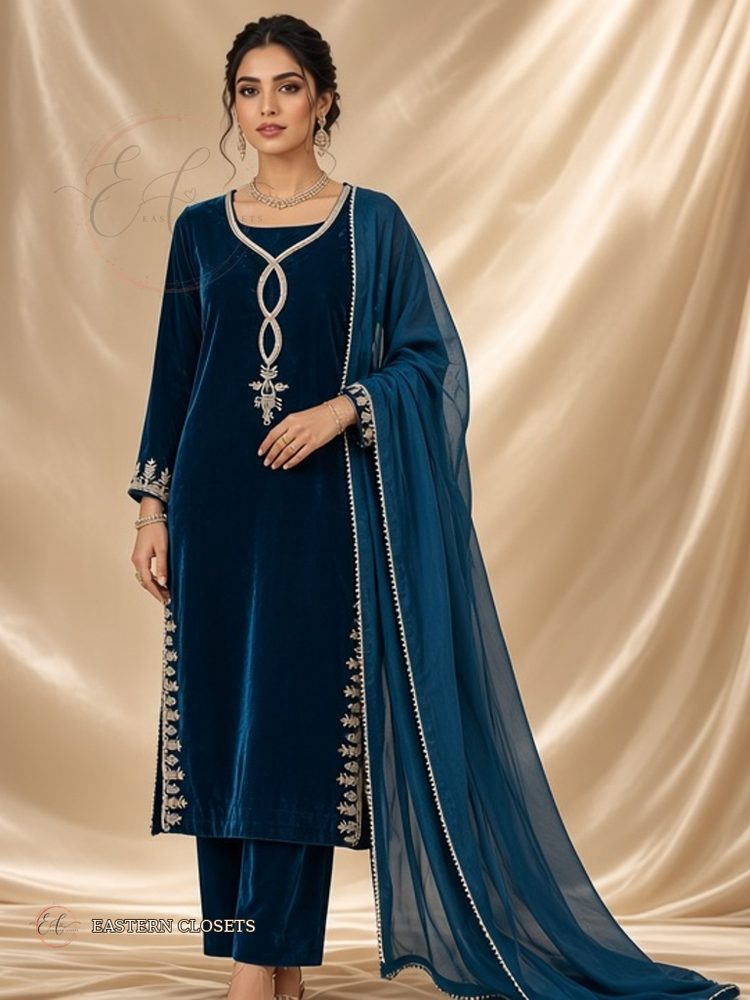 Mor Pankh – Velvet Suit